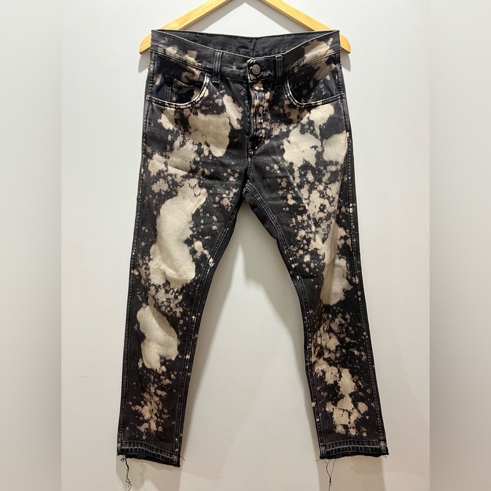 Gucci SS17 Runway Acid Washed Bleached Denim Jeans